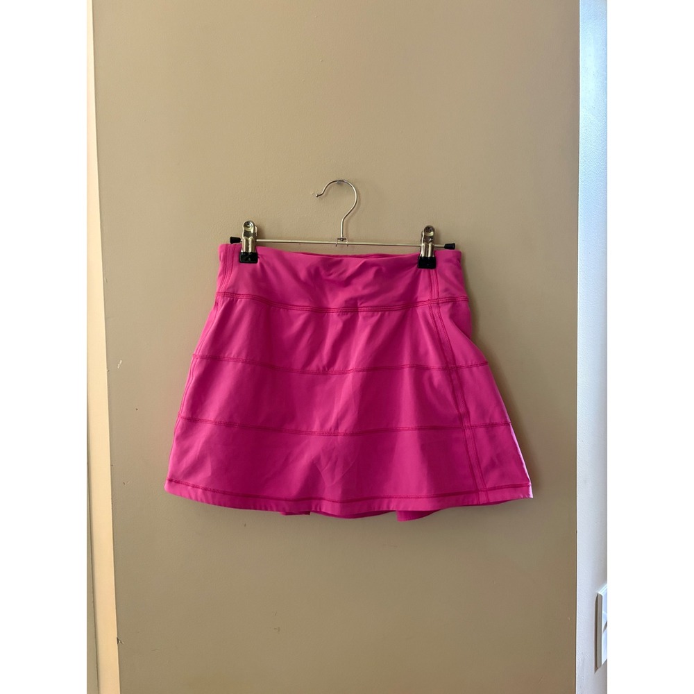 Women's lululemon Pace Rival Skirt Pink Athletic Tennis Skort Size 2 Regular - Picture 2 of 8